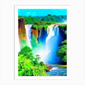 Iguazu Falls, Argentina And Brazil Majestic, Beautiful & Classic (2) Art Print