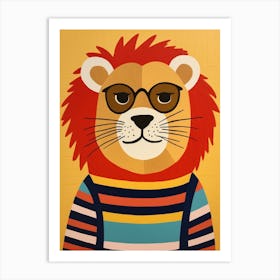 Little Lion 7 Wearing Sunglasses Art Print