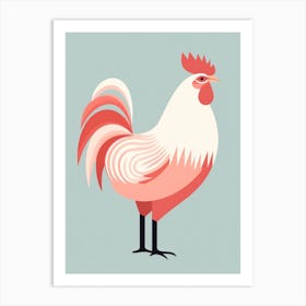 Minimalist Rooster 1 Illustration Art Print