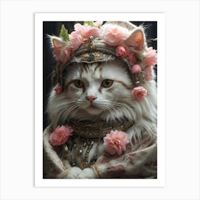 Victorian Cat 2 Art Print