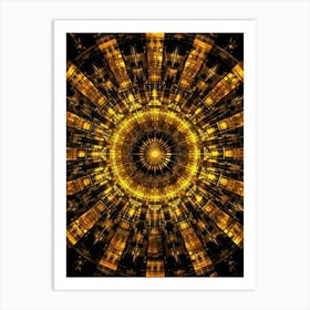 Golden Rays Of Light Art Print