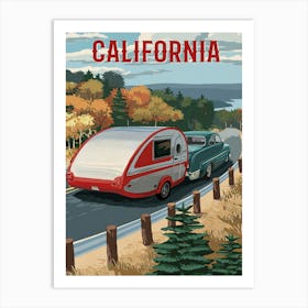 California Road Trip Art Print