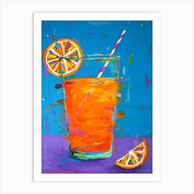 Orange Juice Art Print