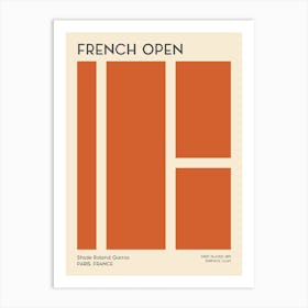 French Open Roland Garros Grand Slam Tennis Art Print