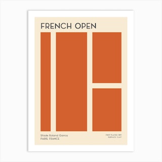 French Open Roland Garros Grand Slam Tennis Art Print
