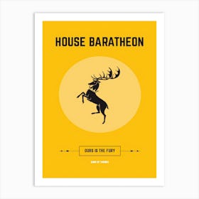 House Baratheon Game Of Thrones Art Print