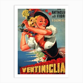 Ventimiglia, Italy, Flower Festival Art Print