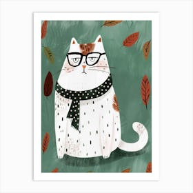 Autumn Cat 4 Art Print