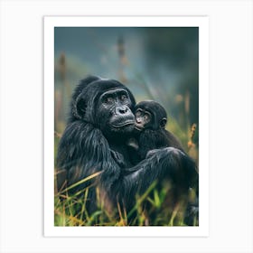 Rwanda Gorilla Art Print