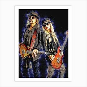 Spirit Of Orianthi Panagaris With Richie Sambora Art Print