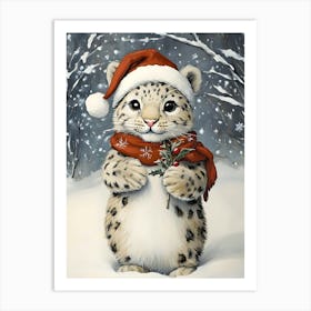 Snow Leopard 2 Art Print