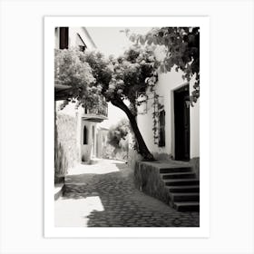 Bodrum, Turkey, Mediterranean Black And White Photography Analogue 1 Art Print