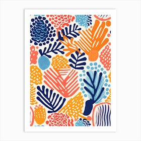 Fiji, Inspired Travel Pattern 2 Art Print