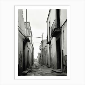 Alghero, Italy, Black And White Photography 1 Art Print