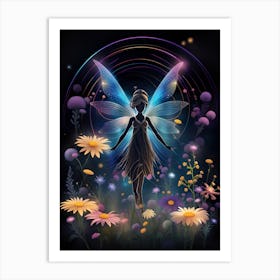 Fairy In The Meadow 3 Art Print