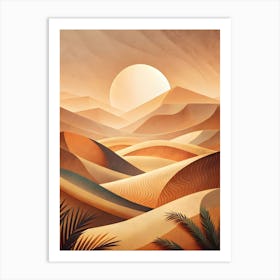 Desert Landscape 33 Art Print