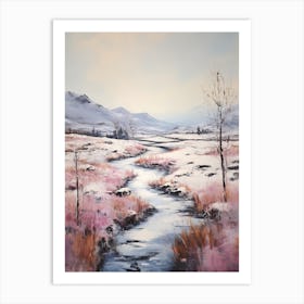 Dreamy Winter Painting Cairngorms National Park Scotland 3 Art Print