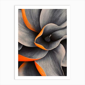 Abstract Flower Painting 3 Art Print