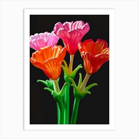 Bright Inflatable Flowers Carnations 3 Art Print
