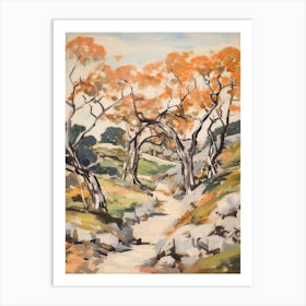 Autumn Fall Forest Pattern Painting 8 Art Print