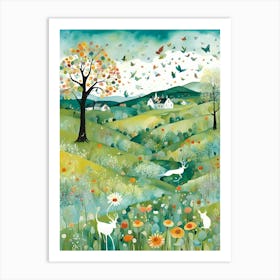 Scottish Countryside Art Print