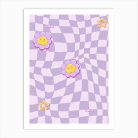 Checkered Pattern Art Print