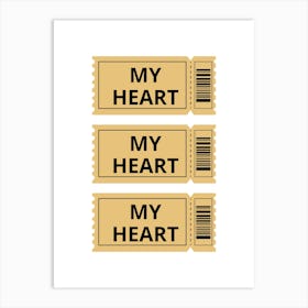 My Heart Art Print