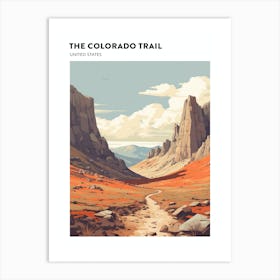 The Colorado Trail Usa 1 Hiking Trail Landscape Poster Art Print