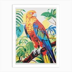 Colourful Bird Painting Harrier 1 Art Print