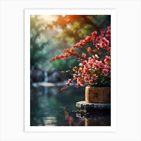 Chinese Flowers 1 Art Print