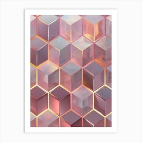 Abstract Cubes 1 Art Print