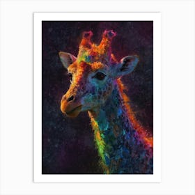 Giraffe Canvas Art 2 Art Print