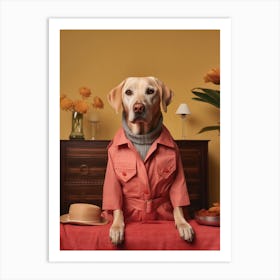 A Dog Labrador Retriever 17 Art Print