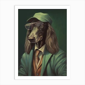 Gangster Dog Afghan Hound Dog 4 Art Print