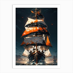 Pirate Ship Art Print