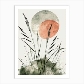 Grass And Sun Art Print