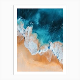 Aerial View Of A Beach 3 Art Print