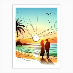 Creative Love And Relationship Illustration 62 Art Print