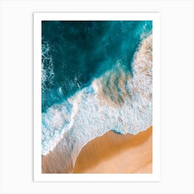 Aerial View Of A Beach 151 Art Print