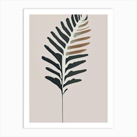 Chinese Holly Fern Simplicity Art Print