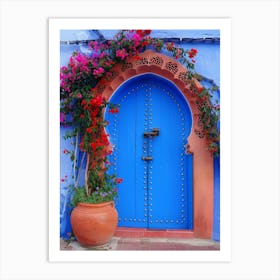 Blue Door In Morocco 6 Art Print