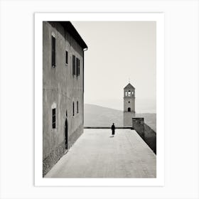 Assisi, Italy,  Black And White Analogue Photography  3 Art Print