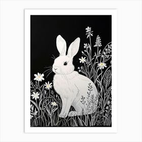 Rabbit In The Meadow Art Print