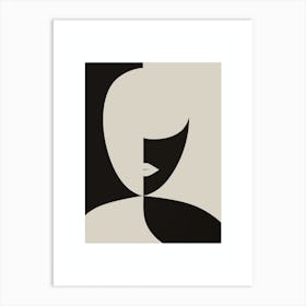 Abstract Face 3 Art Print