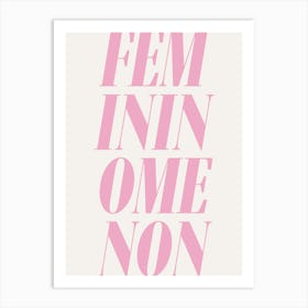 Femininominon - Chappell Lyrics Poster