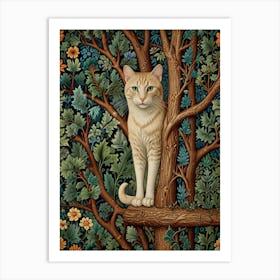 William Morris Cat In The Tree Art Print