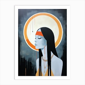 Spirit Of The Plains, Boho Art Style Art Print