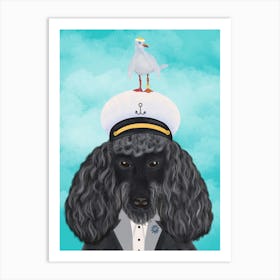 Captain with a Bestie Art Print