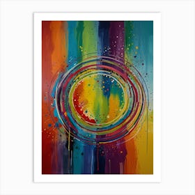 Rainbow Circle Art Print