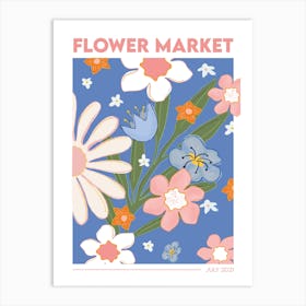 Flower Market Art Print